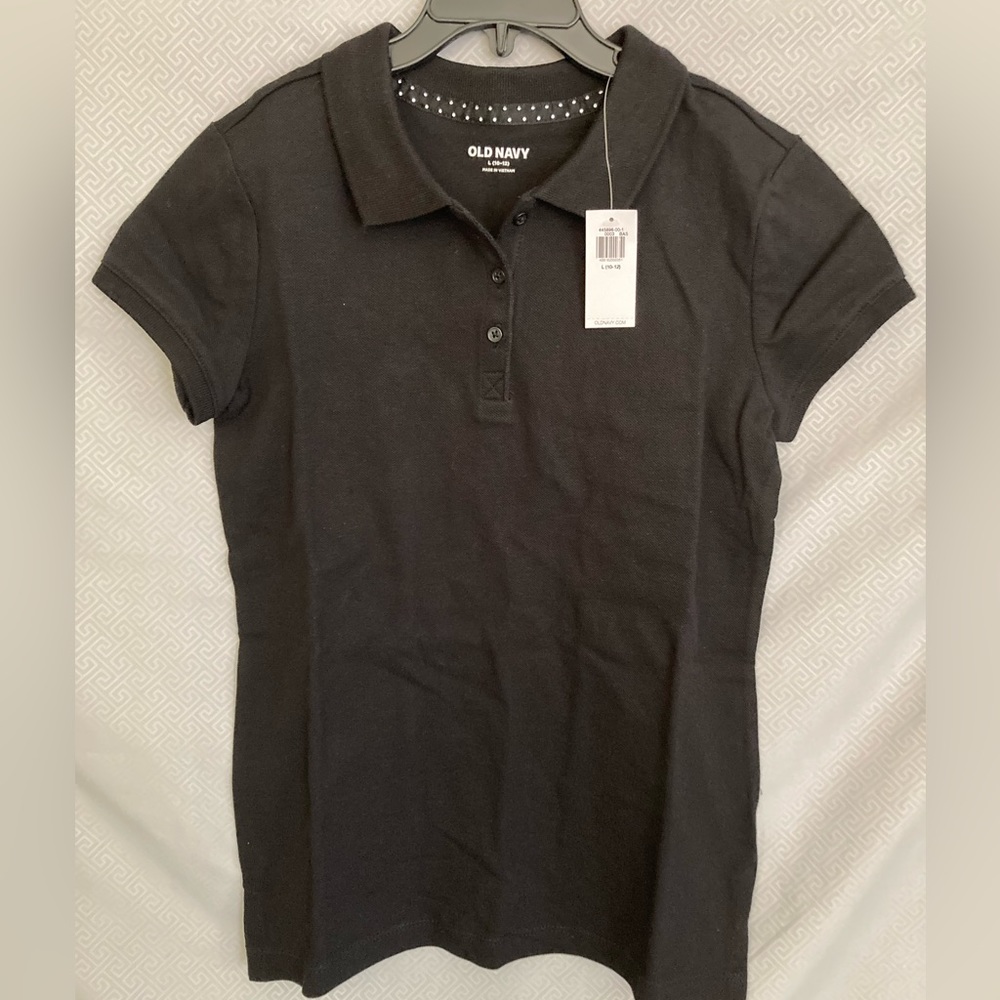 Old Navy | NWT Girls Polo Black Shirt